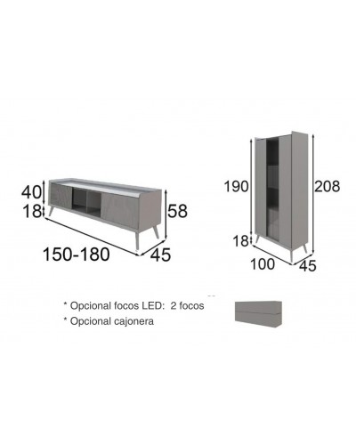 Mueble comedor moderno lacado 397-MD15