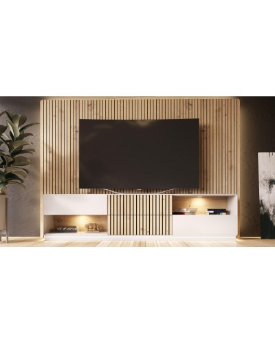 Mueble TV moderno lacado Natura 04 - Franco