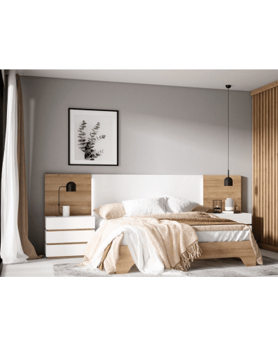 Dormitorio matrimonio moderno panelado PL10 - Lanmobel