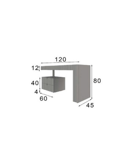 Tocador moderno diseño lacado 397-PR1