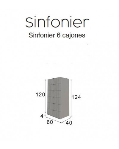 Sinfonier moderno diseño lacado 397-PR7
