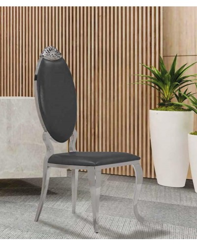 Silla metálica colonial diseño 1362-284 N