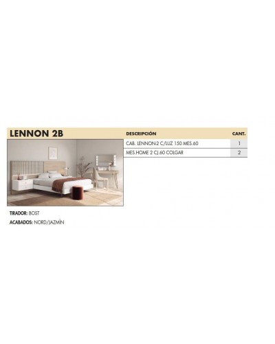 Dormitorio matrimonio moderno beladur ET05 - Lanmobel