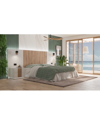Dormitorio moderno lacado Natura 01 - Franco