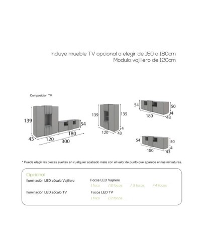 Mueble comedor moderno Natura 13 - Franco