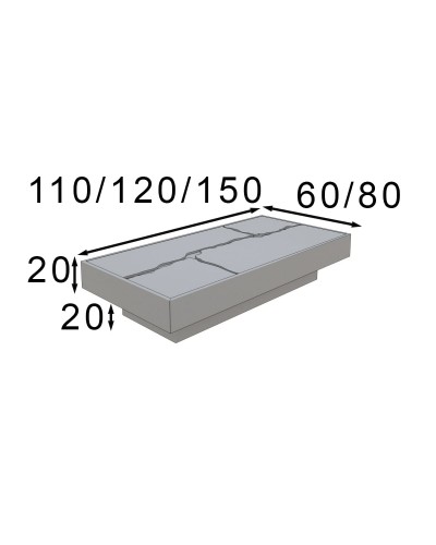 Mesa de centro moderna Luxury 397-LX04