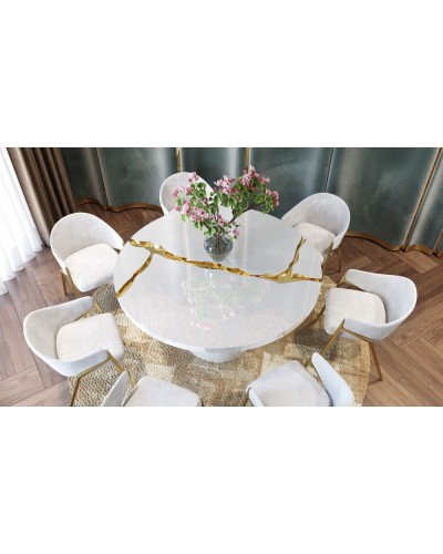 Mesa de comedor moderna Luxury 397-LX13