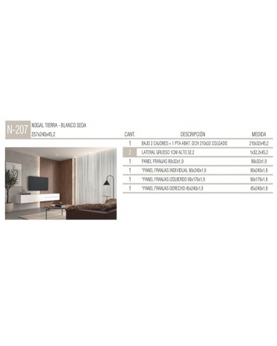 Mueble comedor moderno NR207 - Kazzano