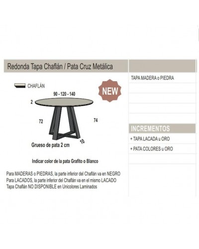 Mesa de comedor moderna NR236 - Kazzano