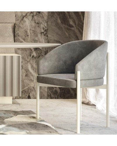 Silla de comedor moderna lacada 397-K01