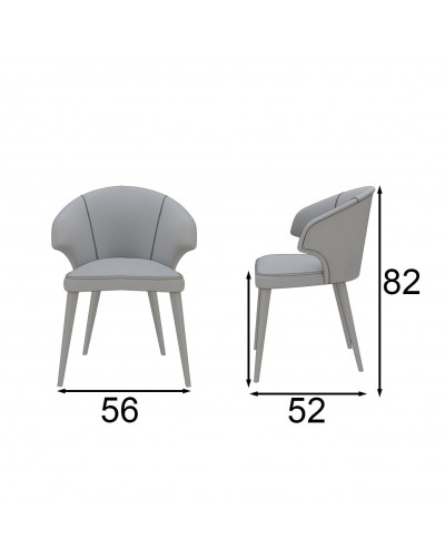 Silla de comedor moderna lacada 397-K06