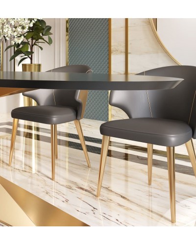 Silla de comedor moderna lacada 397-K06