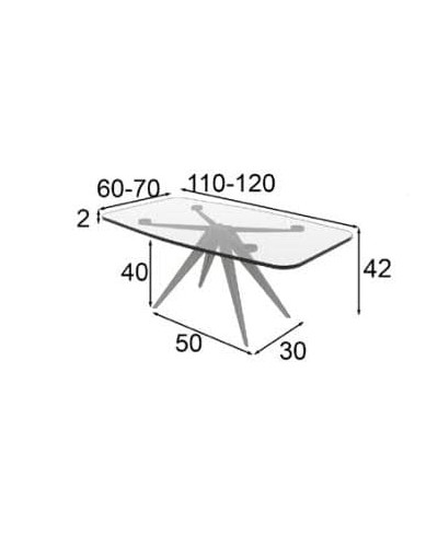 Mesa de centro moderna diseño 397-K41