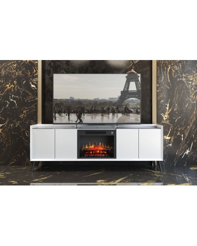 Mueble TV moderno con chimenea 397-CH19
