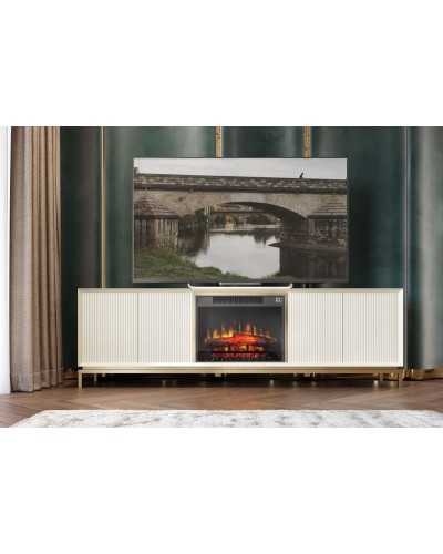 Mueble TV moderno con chimenea 397-CH20