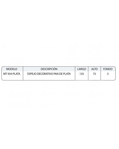 Espejo decorativo moderno diseño 1362-934