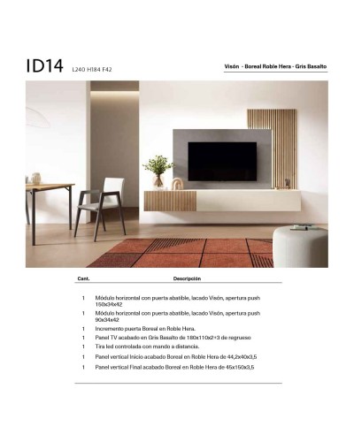 Mueble comedor moderno diseño D14 - BoCubi