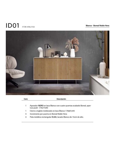Aparador moderno diseño D01 - BoCubi