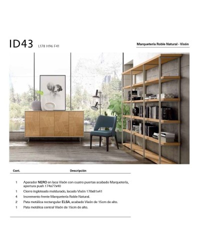 Aparador moderno diseño D43 - BoCubi