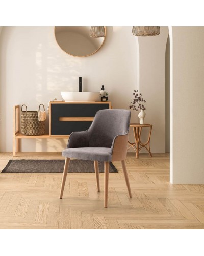 Silla de comedor moderna Verona Madera - Carabassi