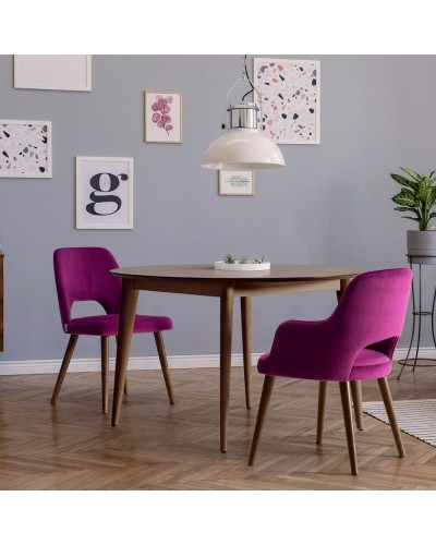 Silla de comedor moderna Niza Madera - Carabassi