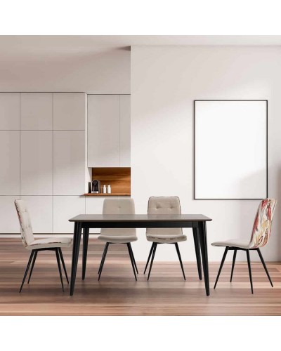 Mesa de comedor moderna Málaga rectangular - Carabassi