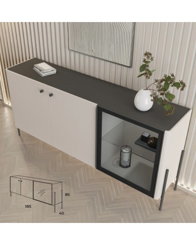 Aparador moderno Nala 01 con patas metálicas – Franco