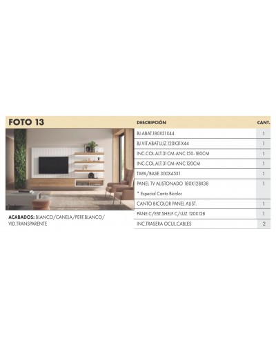 Mueble comedor moderno In13 - Lanmobel
