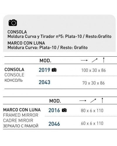 Recibidor moderno lacado 194-2019-2016 